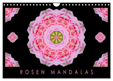 ROSEN MANDALAS (Wandkalender 2027 DIN A4 quer), CALVENDO Monatskalender