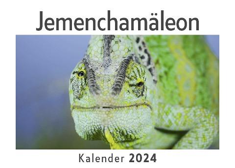 Jemenchamäleon (Wandkalender 2024, Kalender DIN A4 quer, Monatskalender im Querformat mit Kalendarium, Das perfekte Geschenk)
