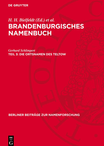 Die Ortsnamen des Teltow