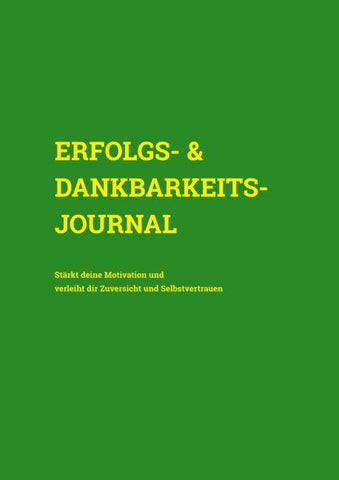 Erfolgs- & Dankbarkeits-Journal