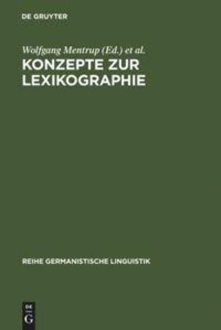 Konzepte zur Lexikographie
