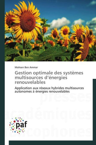 Gestion optimale des systèmes multisources d'énergies renouvelables