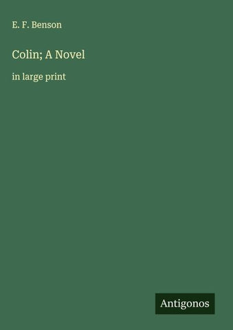 Colin; A Novel