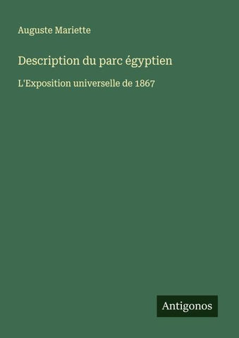 Description du parc égyptien