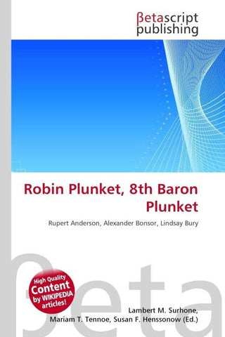 Robin Plunket, 8th Baron Plunket