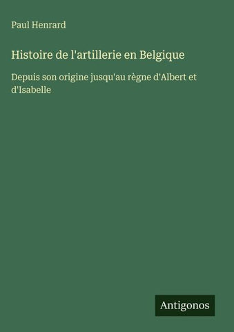 Histoire de l'artillerie en Belgique