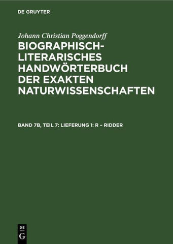 Lieferung 1: R – Ridder