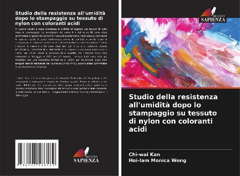 Studio della resistenza all'umidità dopo lo stampaggio su tessuto di nylon con coloranti acidi