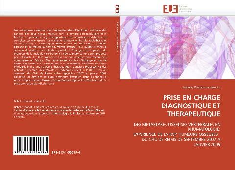 PRISE EN CHARGE DIAGNOSTIQUE ET THERAPEUTIQUE