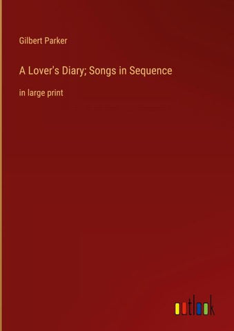 A Lover's Diary; Songs in Sequence