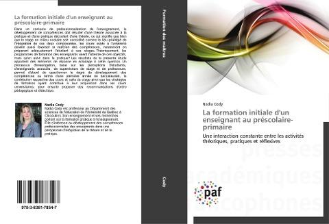 La formation initiale d'un enseignant au préscolaire-primaire
