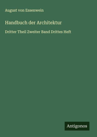 Handbuch der Architektur