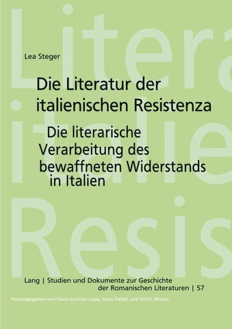 Die Literatur der italienischen Resistenza