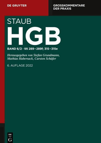Handelsgesetzbuch / §§ 289-289f; 315-315e