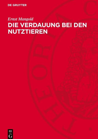Die Verdauung bei den Nutztieren