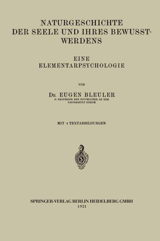 Naturgeschichte der Seele und Ihres Bewusstwerdens
