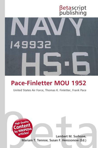 Pace-Finletter MOU 1952