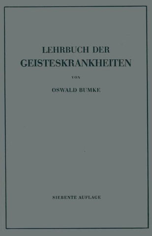 Lehrbuch der Geisteskrankheiten