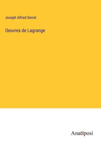 Oeuvres de Lagrange