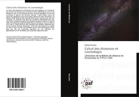 Calcul des distances et cosmologie
