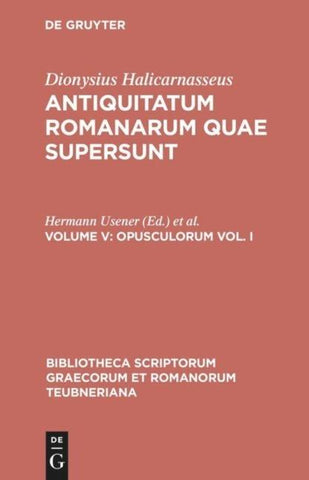 Opusculorum vol. I