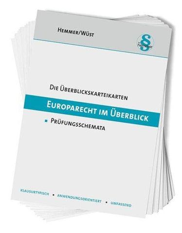 Die Überblickskarteikarten Europarecht im Überblick