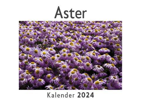 Aster (Wandkalender 2024, Kalender DIN A4 quer, Monatskalender im Querformat mit Kalendarium, Das perfekte Geschenk)