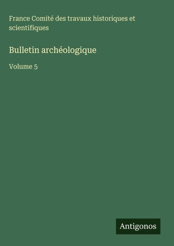 Bulletin archéologique