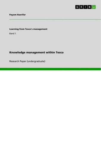 Knowledge management within Tesco