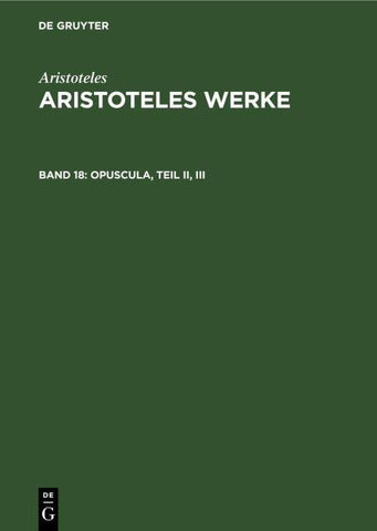 Opuscula, Teil II, III