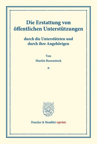 Die Erstattung von öffentlichen Unterstützungen