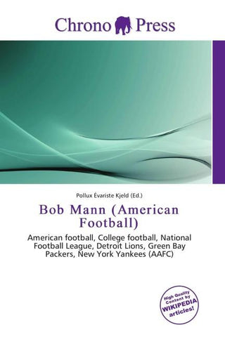 Bob Mann (American Football)