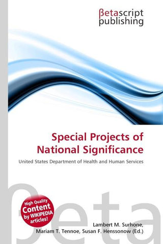 Special Projects of National Significance