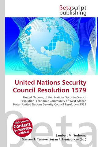 United Nations Security Council Resolution 1579
