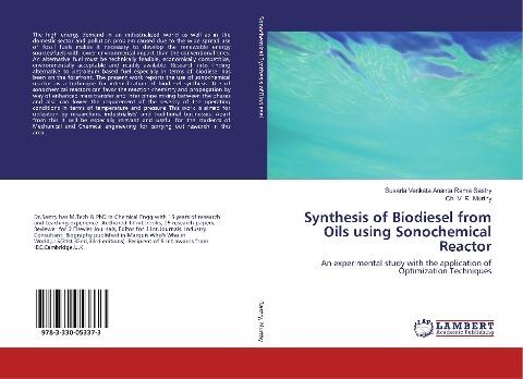 Synthesis of Biodiesel from Oils using Sonochemical Reactor