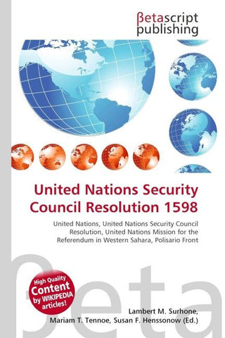 United Nations Security Council Resolution 1598