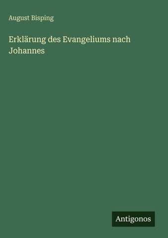 Erklärung des Evangeliums nach Johannes
