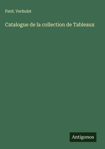 Catalogue de la collection de Tableaux