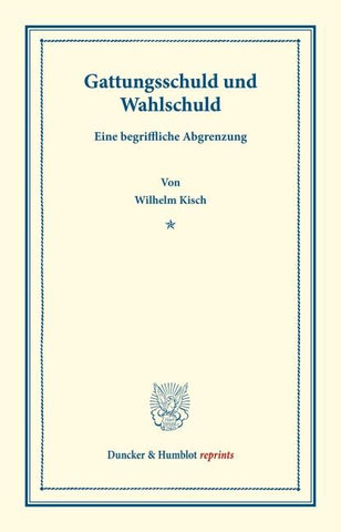 Gattungsschuld und Wahlschuld.