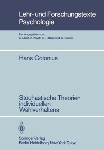 Stochastische Theorien individuellen Wahlverhaltens