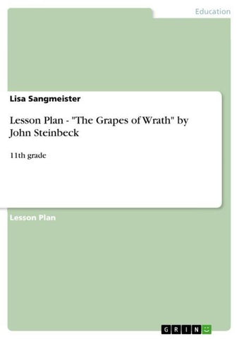 Lesson Plan - "The Grapes of Wrath" by John Steinbeck