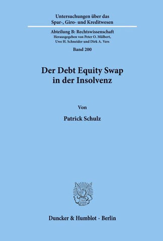 Der Debt Equity Swap in der Insolvenz.