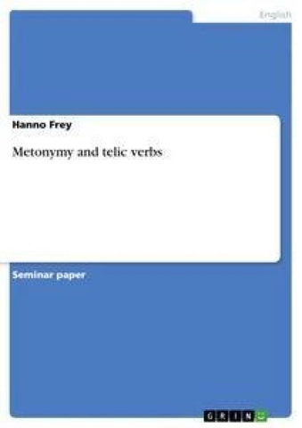 Metonymy and telic verbs