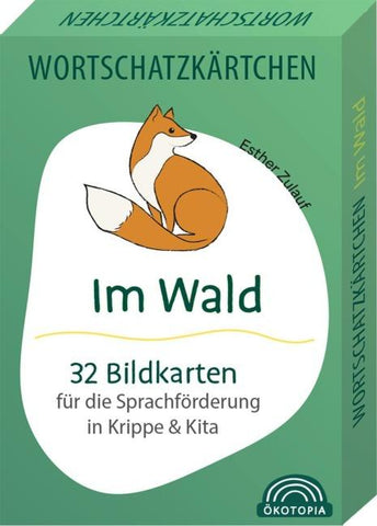 Wortschatzkärtchen: Im Wald