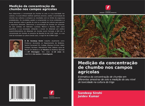 Medição da concentração de chumbo nos campos agrícolas