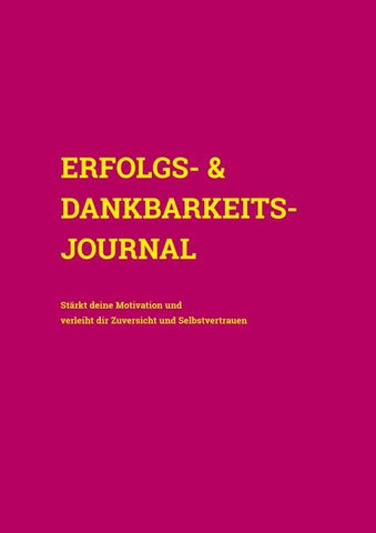 Erfolgs- & Dankbarkeits-Journal