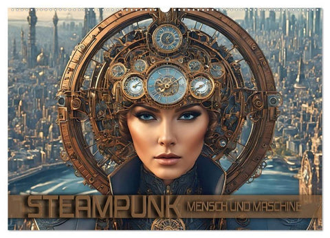 Steampunk - Mensch und Maschine (Wandkalender 2026 DIN A2 quer), CALVENDO Monatskalender