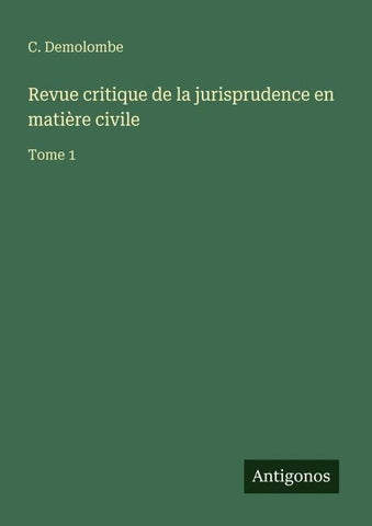 Revue critique de la jurisprudence en matière civile