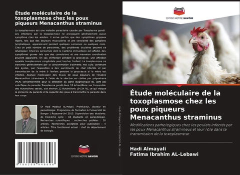 Étude moléculaire de la toxoplasmose chez les poux piqueurs Menacanthus straminus