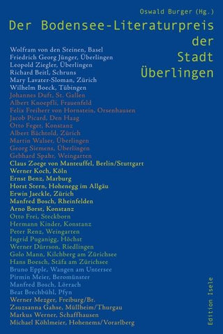 Der Bodenseeliteraturpreis der Stadt Überlingen